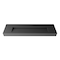 Castello Usa Pyramid 72 in Solid Surface Wall-Mounted Bathroom Sink in Gray with No Faucet Hole CB-GM-2053-72-G-NH - alternate 1